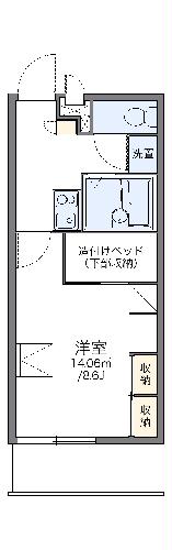 レオパレスアサクラⅢの間取り