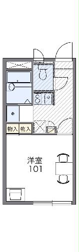 レオパレスパールリビエールⅠの間取り