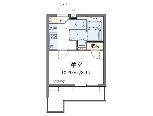 クレイノCloverの間取り