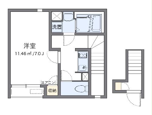 クレイノフローリの間取り