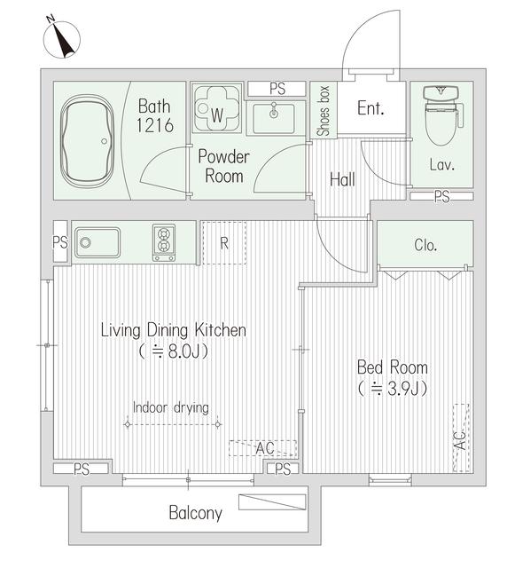 SQUARE市谷河田町hillsideの間取り