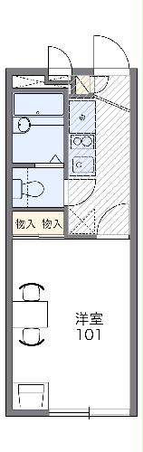 レオパレスPORT TOWNの間取り