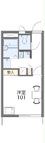 レオパレスラフィネの間取り
