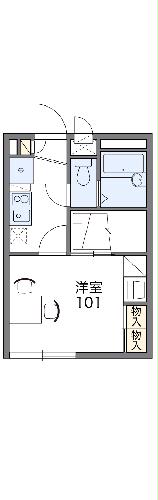レオパレスさくらヒルズの間取り