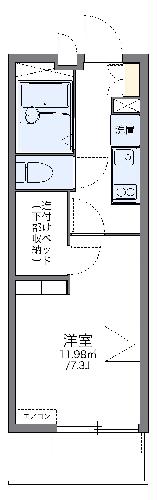 レオパレスプランドール稲城・101号室の間取り