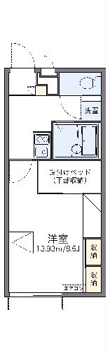 レオパレス幸良Ⅱの間取り