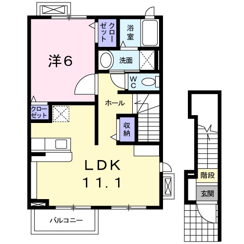 フォルトゥーナ Ⅱの間取り