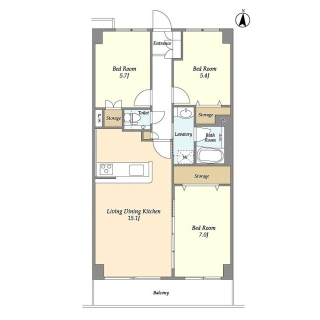 ヒルトップ・スクエアーの間取り