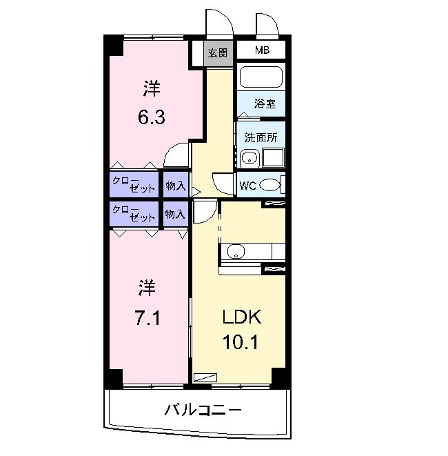 ブルージュの間取り