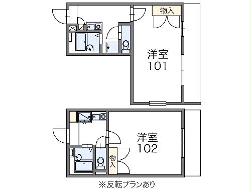 レオパレスプリエールの間取り