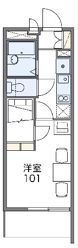 神田町の完工年月(2009年6月)築の賃貸マンションの間取り