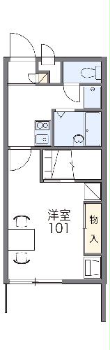 レオパレスナガヌマハラの間取り