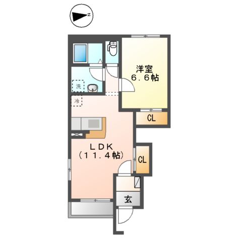 フランドール タックの間取り