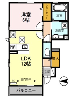 シェルフルールの間取り