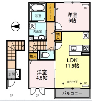 シェルフルールの間取り