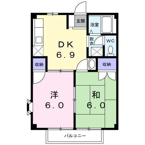 プロムナード城北の間取り