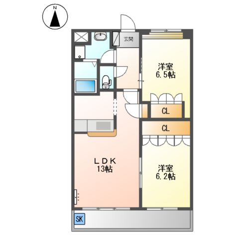 ウッドヴィレッジⅡの間取り