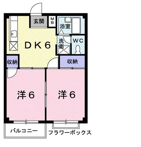 サンハイツ松本の間取り