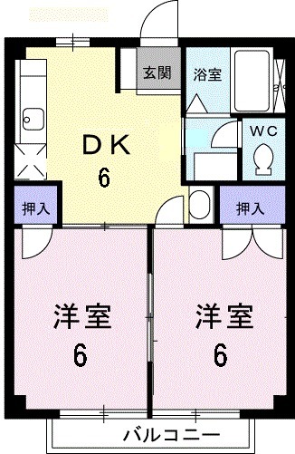 コーポさくらの間取り