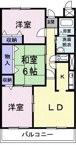 キャッスルタルイ弐番館の間取り