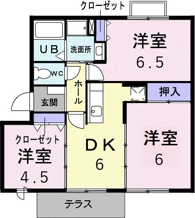 ヴィレッジトミタBの間取り