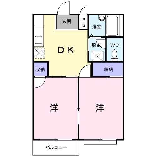 エルディムふじおかBの間取り