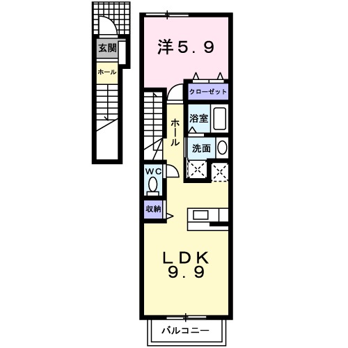 デスパシオ Bの間取り