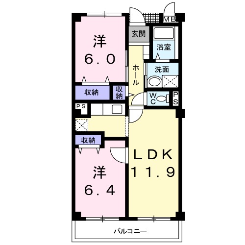 クリスタルKUMAGAYA-Bの間取り