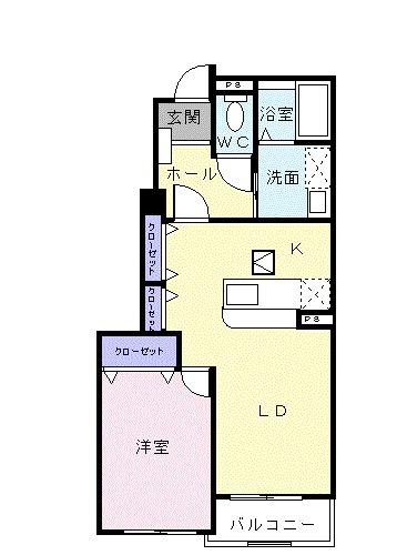 フローラタウンAの間取り