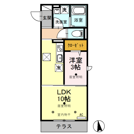 コリーヌの間取り