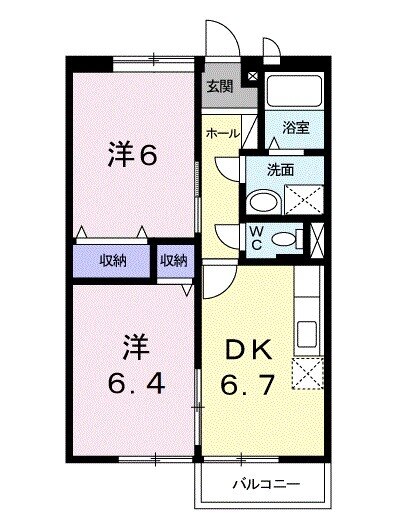 パークハイツTH Ⅱの間取り