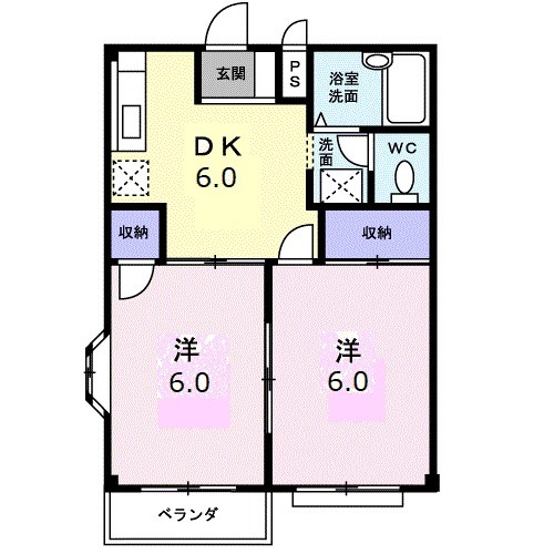 エルディムファインの間取り