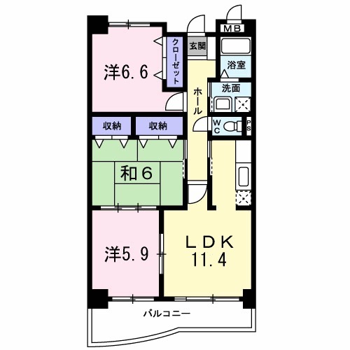 エクセルシオールの間取り