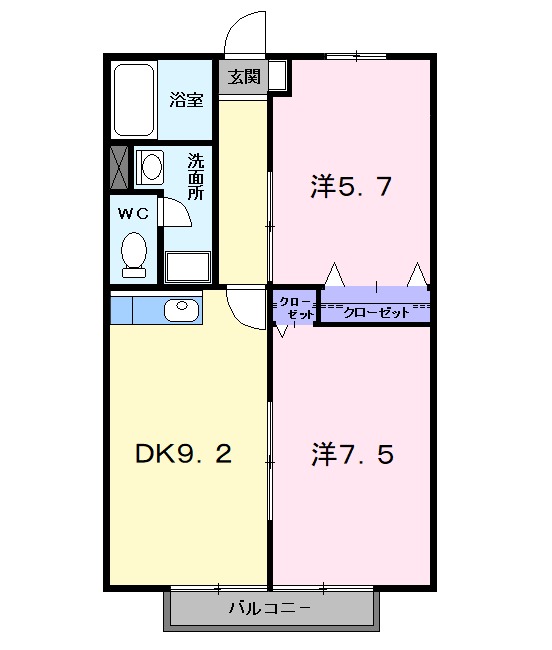 NEW CITY森本Ⅱの間取り