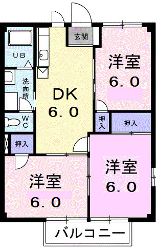 ベルメゾンの間取り