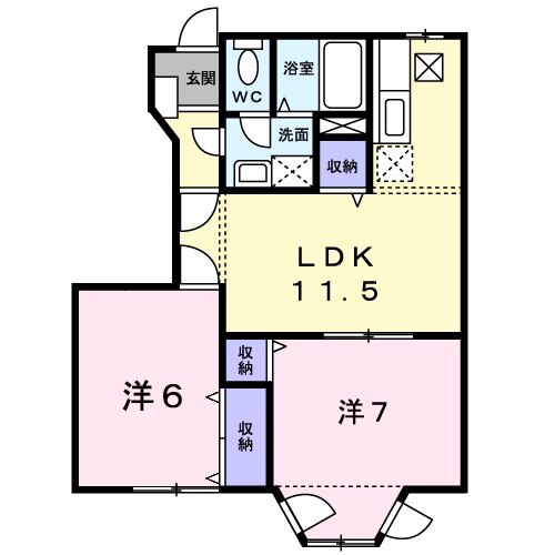 エーデル泉ヶ丘の間取り