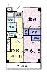 サザン上条の間取り