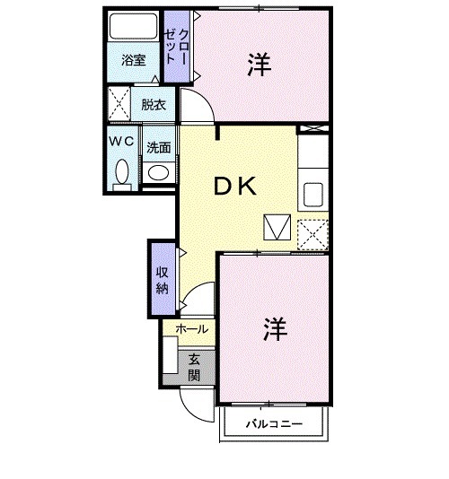 アフェットCの間取り