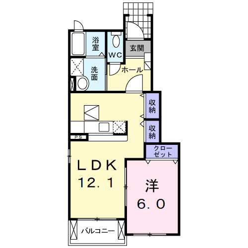 パレストⅡ番館の間取り
