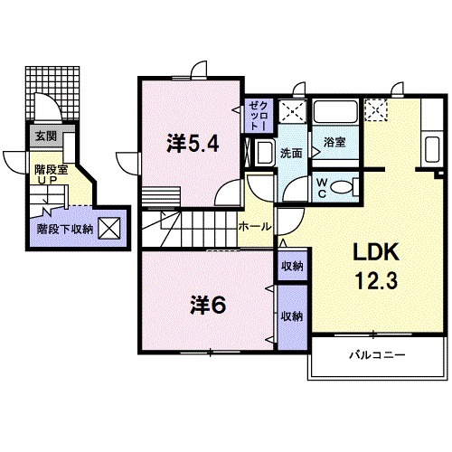 サンリットNIINOMIの間取り
