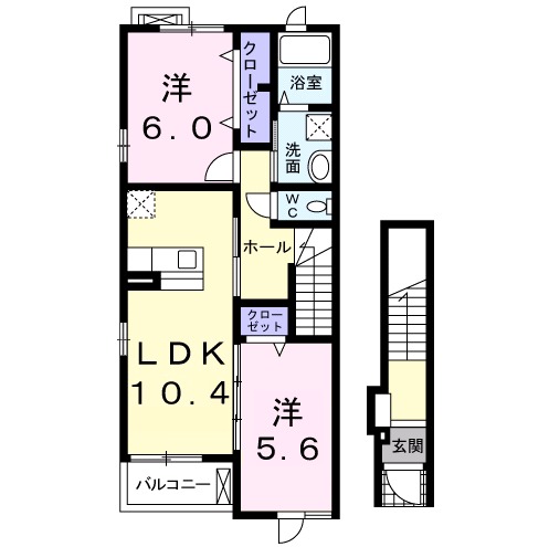 コルソ プレッソの間取り