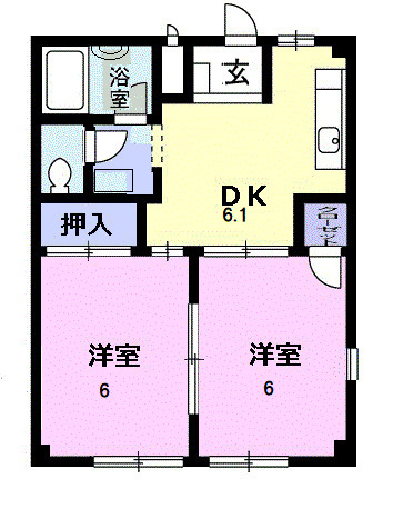 フラワーハイツの間取り