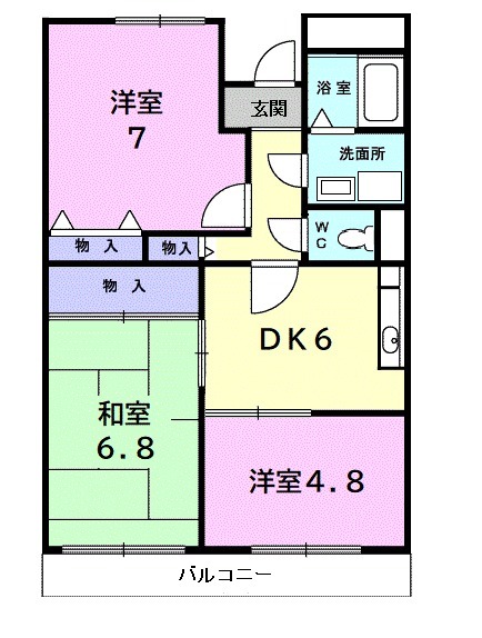 サンベ-ルヒルズの間取り