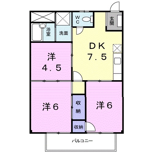 ヨシダハイツの間取り