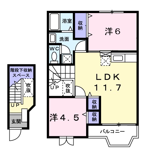 ヒルズⅢの間取り