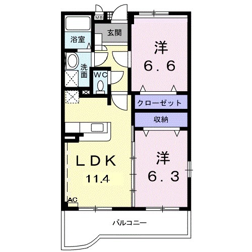 セレニータCの間取り