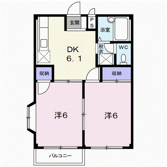 エルディム木村Cの間取り