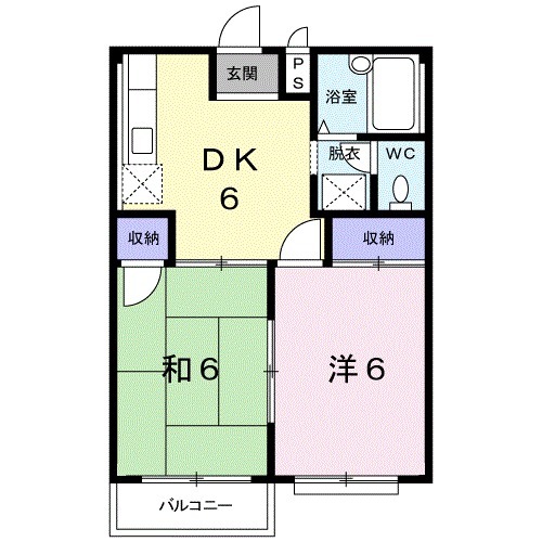 メゾンドパストラルBの間取り