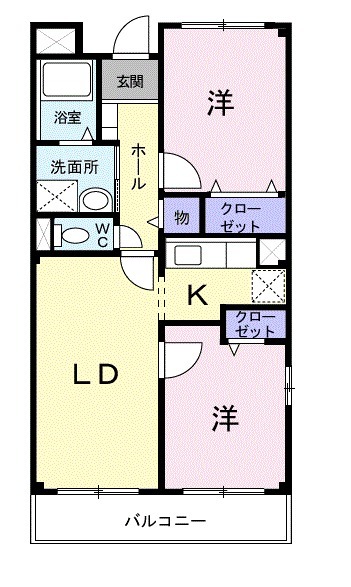 ドミール茜の間取り