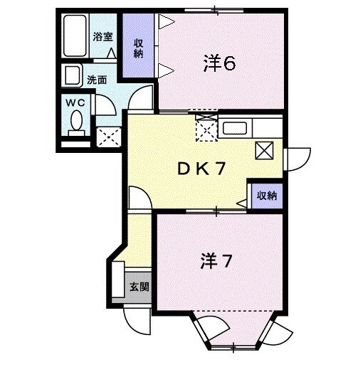メゾンカスターナAの間取り